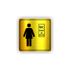 Cedule wc šatna ženy | Piktogram (čtverec)