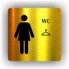Piktogram - WC ŠATNA ŽENY