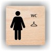 Piktogram - WC ŠATNA ŽENY