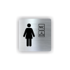 Cedule wc šatna ženy | Piktogram (čtverec)