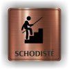 Cedule schodiště – plast (piktogram)