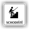 Cedule schodiště – plast (piktogram)