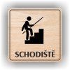 Cedule schodiště – plast (piktogram)