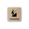 Cedule schodiště | Piktogram (čtverec)