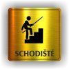Cedule schodiště – plast (piktogram)