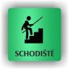 Cedule schodiště – plast (piktogram)