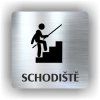 Cedule schodiště – plast (piktogram)