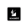Cedule schodiště | Piktogram (čtverec)