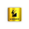 Cedule schodiště | Piktogram (čtverec)