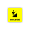 Cedule schodiště | Piktogram (čtverec)