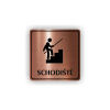 Cedule schodiště | Piktogram (čtverec)