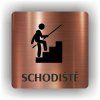 Cedule schodiště – plast (piktogram)
