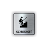 Cedule schodiště | Piktogram (čtverec)