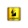 Cedule schodiště | Piktogram (čtverec)