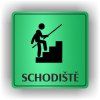 Cedule schodiště – plast (piktogram)