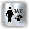 Cedule wc ženy – plast (piktogram)