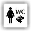 Cedule wc ženy – plast (piktogram)