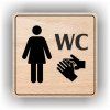 Cedule wc ženy – plast (piktogram)