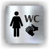 Cedule wc ženy – plast (piktogram)
