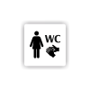 Cedule wc ženy | Piktogram (čtverec)