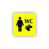 Cedule wc ženy | Piktogram (čtverec)