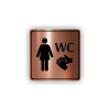 Cedule wc ženy | Piktogram (čtverec)