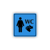 Cedule wc ženy | Piktogram (čtverec)