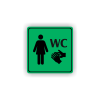 Cedule wc ženy | Piktogram (čtverec)