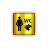Cedule wc ženy | Piktogram (čtverec)