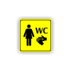 Cedule wc ženy | Piktogram (čtverec)