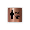 Cedule wc ženy | Piktogram (čtverec)