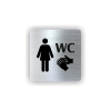 Cedule wc ženy | Piktogram (čtverec)