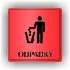 Cedule odpadky – plast (piktogram)