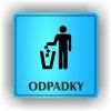 Cedule odpadky – plast (piktogram)