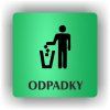 Cedule odpadky – plast (piktogram)
