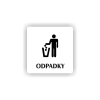 Cedule odpadky | Piktogram (čtverec)