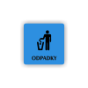 Cedule odpadky | Piktogram (čtverec)