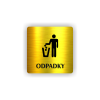 Cedule odpadky | Piktogram (čtverec)