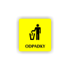 Cedule odpadky | Piktogram (čtverec)
