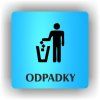 Cedule odpadky – plast (piktogram)