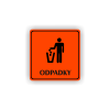 Cedule odpadky | Piktogram (čtverec)