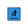 Cedule odpadky | Piktogram (čtverec)