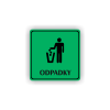 Cedule odpadky | Piktogram (čtverec)