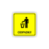 Cedule odpadky | Piktogram (čtverec)