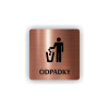 Cedule odpadky | Piktogram (čtverec)