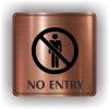 Cedule no entry – plast (piktogram)