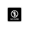 Cedule no entry | Piktogram (čtverec)