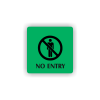 Cedule no entry | Piktogram (čtverec)