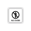 Cedule no entry | Piktogram (čtverec)
