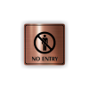 Cedule no entry | Piktogram (čtverec)